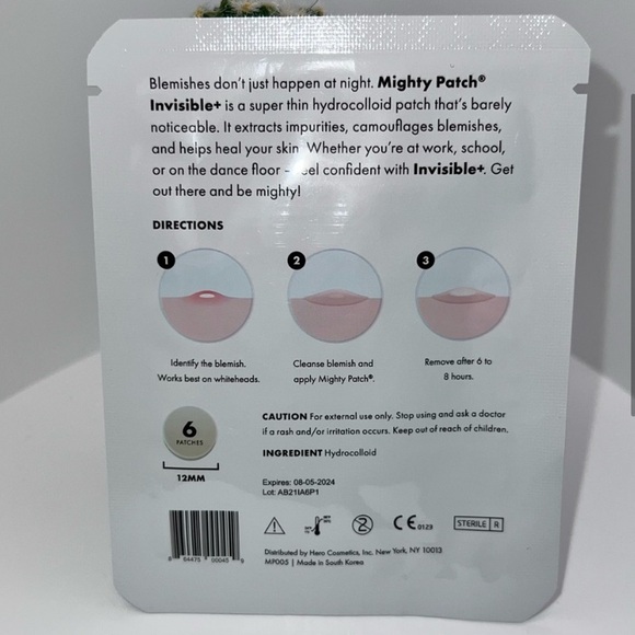 🌸 Hero Cosmetics Mighty Patch Invisible+ ~ 6 Patches ~ NEW - Picture 2 of 2